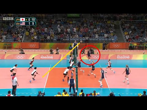 25 ไหลหลัง อคินราเดโว โอลิมปิก 2016 Foluke Akinradewo Top 25 back slide attacks volleyball olympics