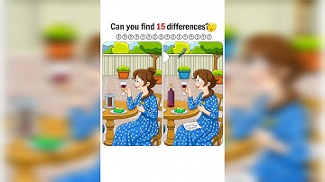 Can You Spot 15 Differences? 🤯 Ultra Tricky Drawing Puzzle Brain Teaser 🇺🇸🇬🇧🇨🇦🇩🇪