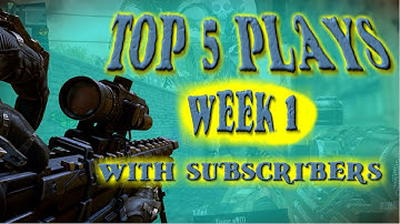Top 5 Plays Week 1! (Crazy Clips)