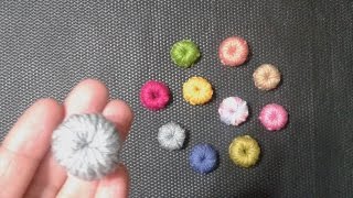 كروشيه زراير لتزين المشغولات وكيفية تثبيتها | crochet buttons, knob # كولكشن collection #