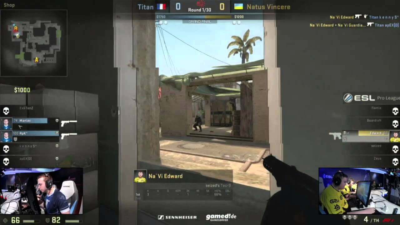 Edward vs Titan - ace & clutch in pistol round - ESL Pro League Final camera iphone 8 plus apk