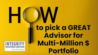 Multi Million Dollar Portfolio? How to Choose the Right Financial Advisor