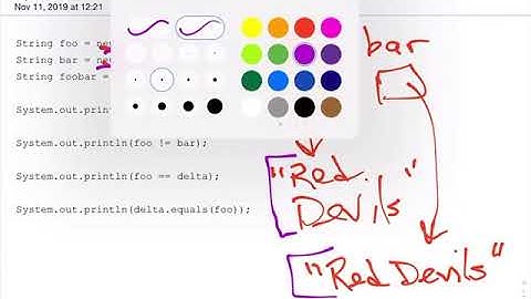 Strings equals vs == (APCS A Unit 3 2019-2020)