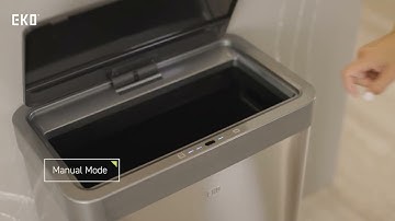EKO Mirage X 80 Liter / 21.1 Gallons Motion Sensor Trash can, Brushed Stainless Steel