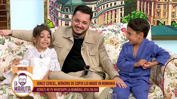 Ionuț Cercel, mândru de copiii lui și de piesa Made in Romania