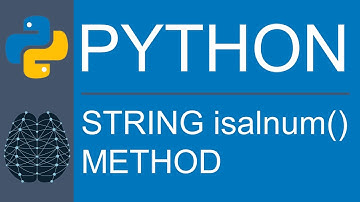 Python | Data Type | String | isalnum() Method