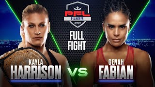 Kayla Harrison vs Genah Fabian (Women's Lightweight Semifinals) | 2021 PFL Playoffs