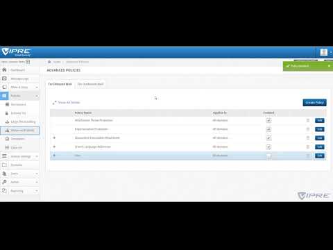 VIPRE Email Security Cloud Walkthrough - Admin Experience