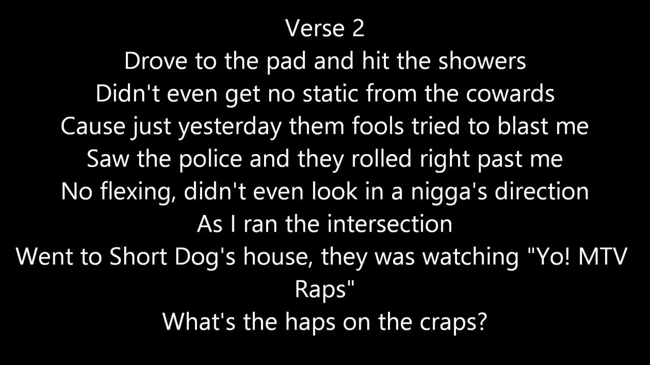 Ice Cube It Was Good Day Lyrics Youtube