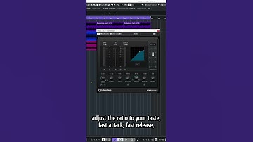 How to SIDE-CHAIN Kick and Bass in CUBASE 11 #shorts