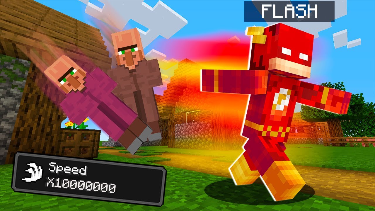 VIDA DO FLASH POR UM DIA NO MINECRAFT - YouTube