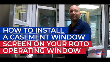 HOW TO INSTALL A CASEMENT WINDOW SCREEN ON YOUR ROTO OPERATING WINDOW