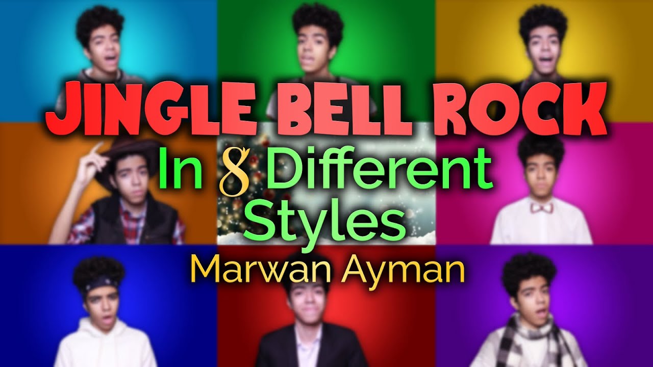 Jingle Bell Rock in 8 DIFFERENT STYLES | Acapella Cover by Marwan Ayman