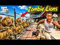 Franklin & Shinchan Chased by Hungry Zombie Lions in Los Santos! 🐯😱 | GTA 5