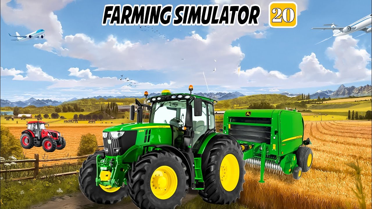 JOHN DEERE Making Hay Bales in FS20 || Timelapse