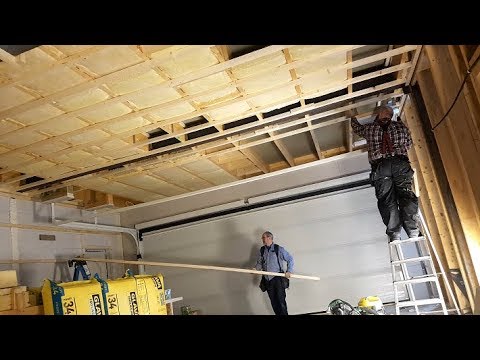 Insulation And Ceiling Furring Strips In The Jarleifhouse Garage