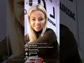 Оксана Стрункина в прямом эфире Instagram 16-10-2018