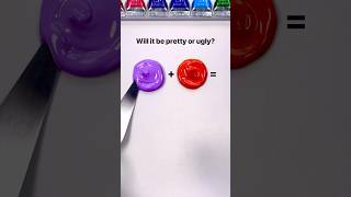 Will the result be pretty or ugly? #colormixing #paintmixing #satisfyingart #satisfying #tapping screenshot 3