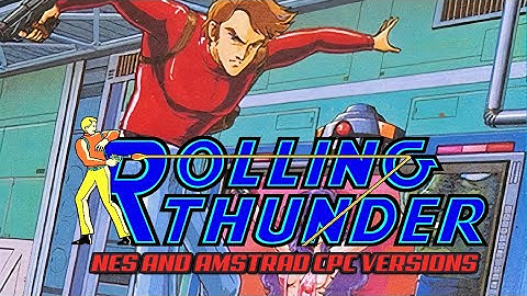 [4K] Rolling Thunder (1986) - Playing the NES and Amstrad CPC versions! #rollingthunder #namco
