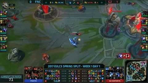 G2 vs FNC All Games Highlights   EU LCS Spring 2017 Week 1 Day 1   League Of Legends 1