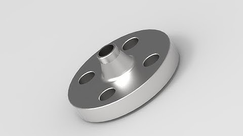 Welded Flange according to DN 1092-1 Parametric modeling in Solid Edge 2023