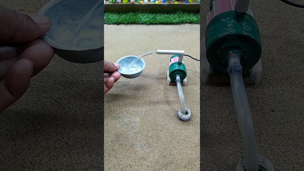 diy mini motor water pump project and goat video# 233