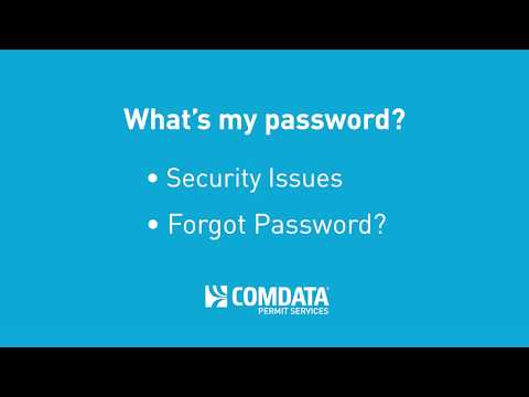 Comdata Permit Services Password Reset