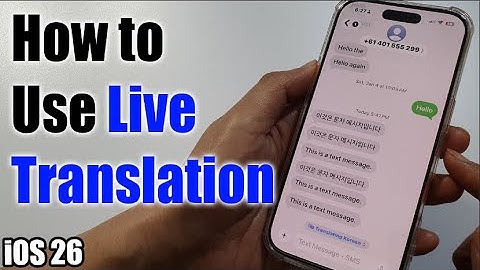 Livevertaling gebruiken met berichten op iPhone iOS 26 - met DEMO