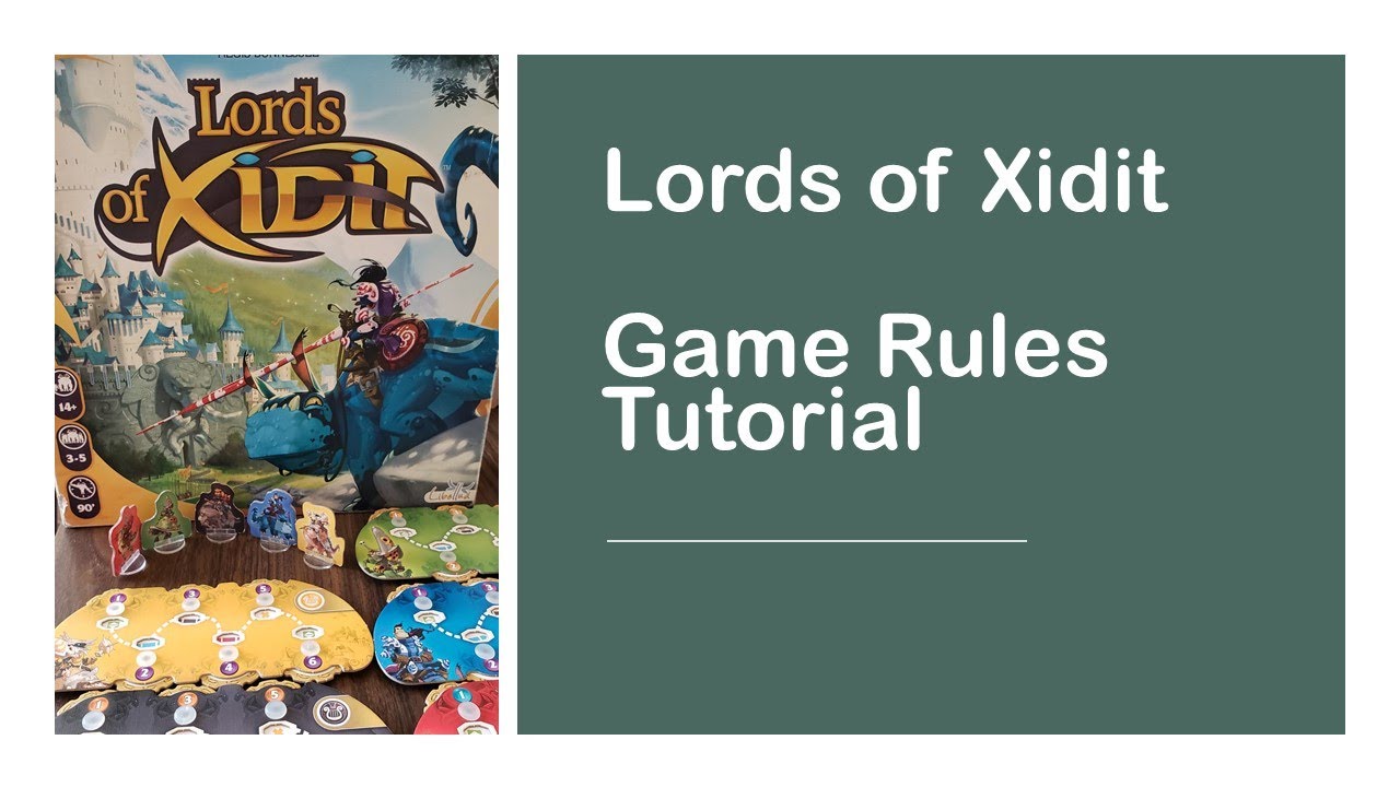 Lords of Xidit Game Rules Tutorial YouTube