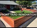 Front yard renovation  landscaping  diy