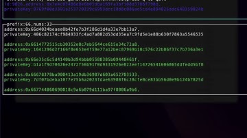 EthereumBSCTron vanity address generator