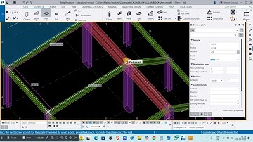 Tekla Structures 3rd Class | Basic Modeling – Steel Column & Beam Creation Tutorial