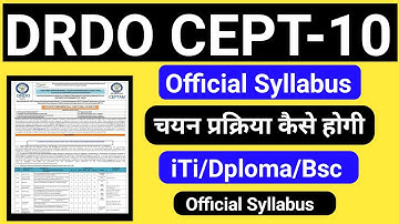 DRDO Ceptam 10 Technician Syllabus, Exam Pattern, Selection Process | Drdo Ceptam 10 STA B Syllabus