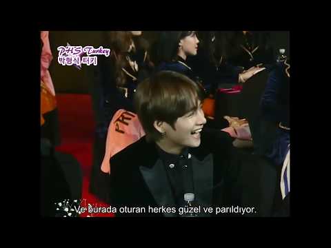 180125 Park Hyung Sik'in 27.Müzik Ödülleri töreninde BTS'den V'ye sevgisi [Türkçe Altyazılı/TrSub]