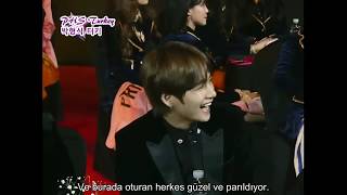 180125 Park Hyung Sik'in 27.Müzik Ödülleri töreninde BTS'den V'ye sevgisi [Türkçe Altyazılı/TrSub] Resimi