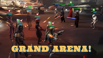 Fennec & The Bounty Hunters Obliterate Lord Vader! EP & Starkiller Get After Rey Again! SWGOH-GAC!