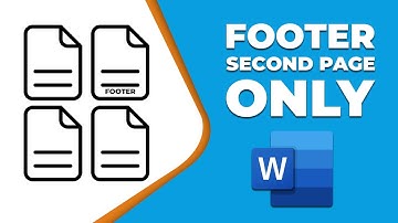 How to add footer to second page only in word