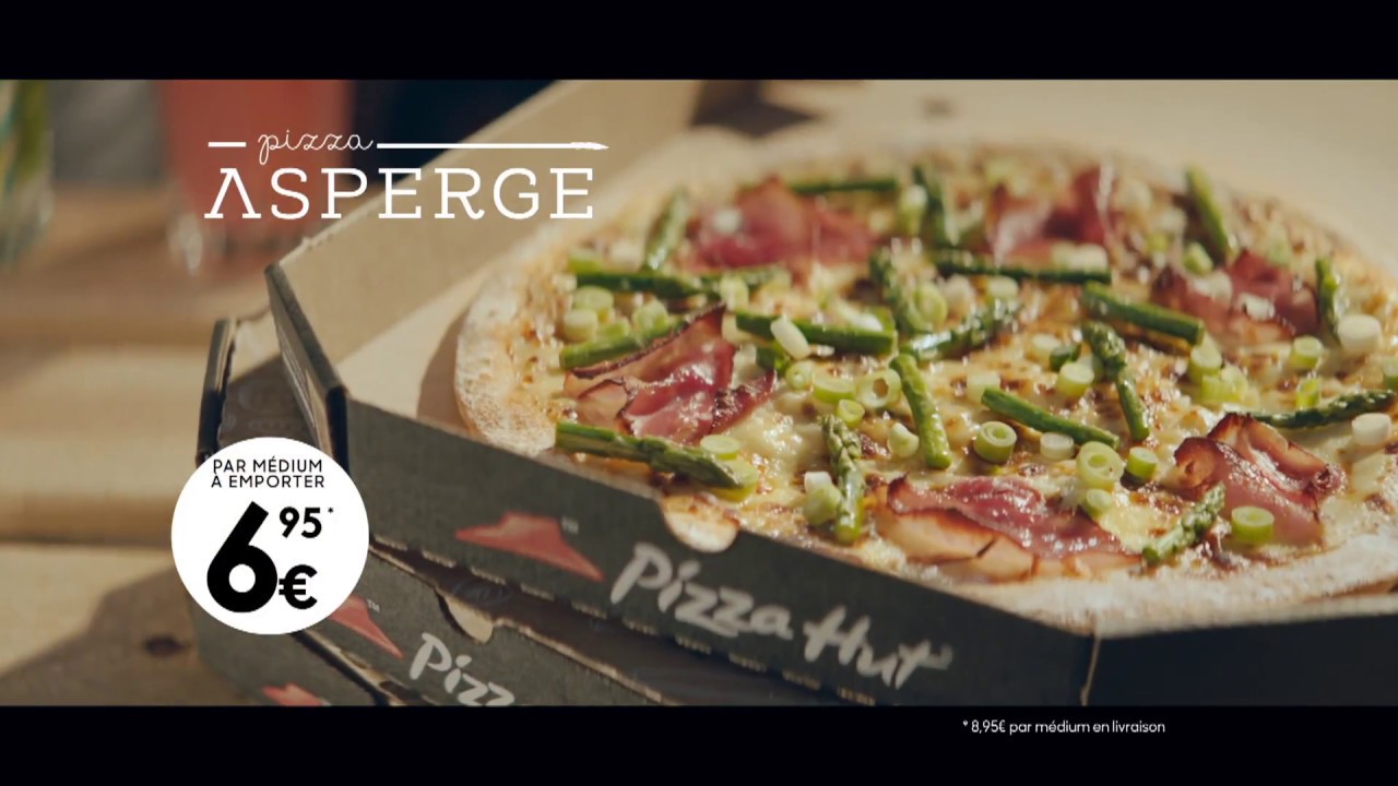 La pizza Asperge chez Pizza Hut Belgique (15s) YouTube
