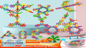 Children Colorful Plastic Plum Blossom Building Blocks Fun Assembled Snowflake Pieces Insert