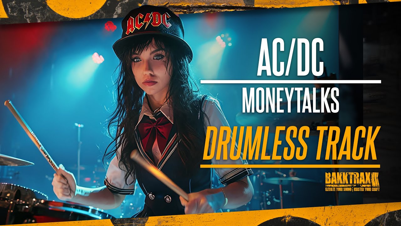 AC/DC - Moneytalks (Drumless) NO DRUMS - High Quality