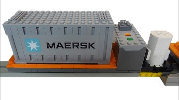 Lego train container terminal WIP E03: the monorail system