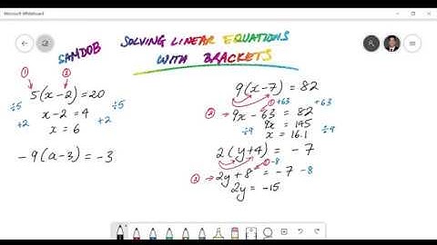 Solving Linear Equations with Brackets