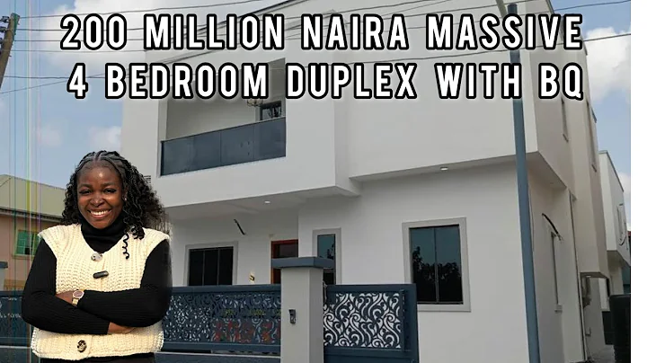 200 million naira Massive 4 bedroom fully detached duplex with Bq in Ajah Lagos