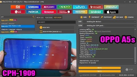 OPPO A5s CPH1909 Hard Reset Pasword, A5s Remove Lock sreen frp Unlock Tool 2022