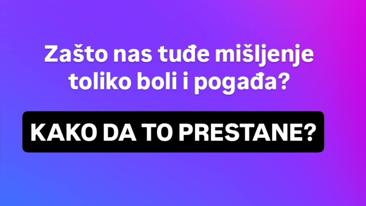 ON TE JE POGODIO TAČNO GDE NAJVIŠE BOLI…  ALI NE BRINI, SVAKO DOBIJA SVOJU LEKCIJU