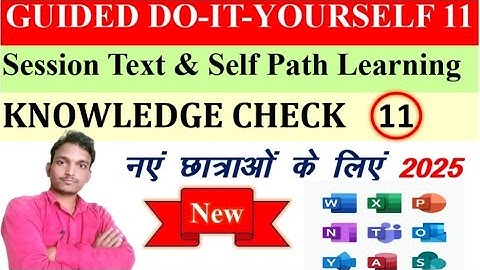 GUIDED DO-IT-YOURSELF SESSION 11| BS-CIT SESSION 6| KYP SESSION 11 | SESSION 11| DO-IT-YOURSELF 11