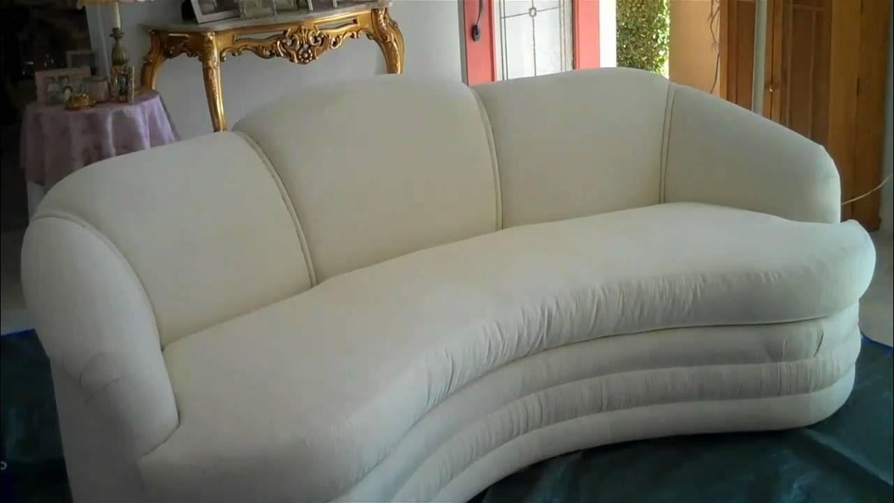 Cleaning Process of A White Cotton Sofa YouTube