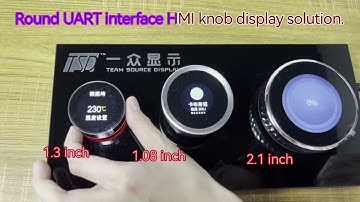 round shape knob lcd total smart solution- HMI solution