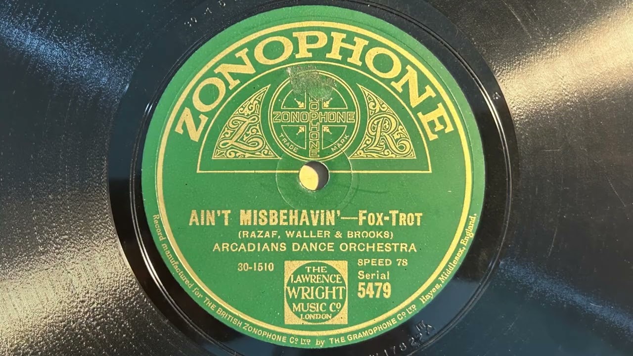 Ain't Misbehavin' - Arcadians Dance Orchestra (John Firman) - Zonophone 5479