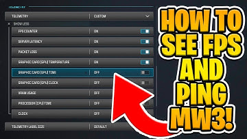 HOW TO SEE FPS COUNTER & PING IN MW3 on PC!
